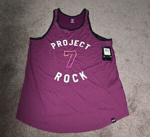 Under Armour Project Rock Maroon Tank Top
